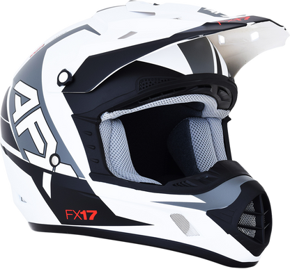 AFX FX-17 Helmet - Aced - Matte White/White - Large 0110-6496