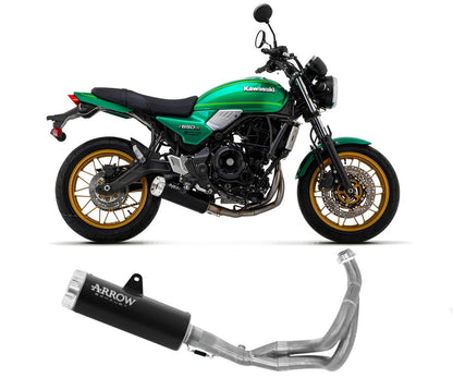 Open box 74510RBNW Arrow Rebel Full System Nichrome Dark Exhaust Kawasaki Z650RS 2022-2024 Rear cap in aluminium polish&nbsp;