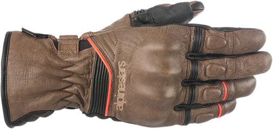 ALPINESTARS Café Divine Drystar® Leather Gloves - Brown/Black - 2XL 3528318-82-2X