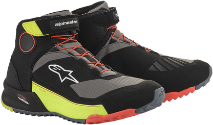 ALPINESTARS CR-X Drystar® Shoes - Black/Red/Yellow Fluorescent - US 10.5 2611820153811