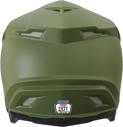 AFX FX-19R Helmet - Matte Olive - XS 0110-7039