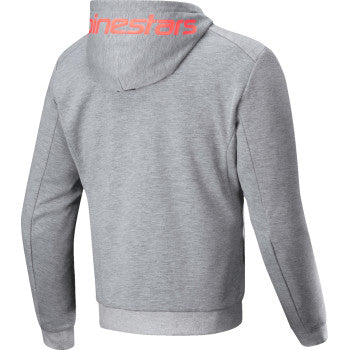 IN STOCK ALPINESTARS Chrome v2 Sport Hoodie - Heather Gray/Red Fluo - 2XL 4200325-9199-2XL