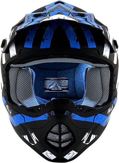 AFX FX-17 Helmet - Attack - Matte Blue/Black - Small 0110-7161