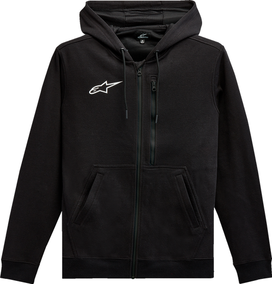 ALPINESTARS Asymmetrical Zip-up Hoodie - Black - XL 12135103010XL