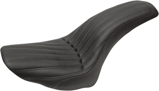 SADDLEMEN Knuckle 2-Up Seat - Ribbed - Black 806-23-047K