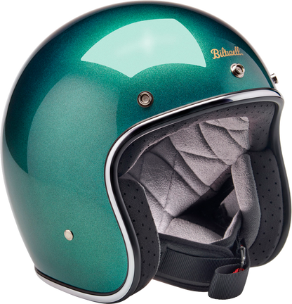 BILTWELL Bonanza Helmet - Metallic Catalina Green - XL 1001-358-205