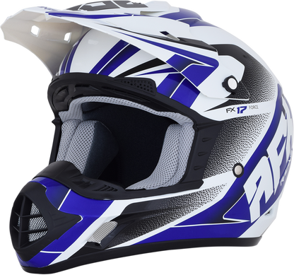 AFX FX-17 Helmet - Force - Pearl White/Blue - Medium 0110-5239