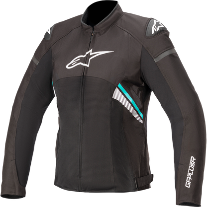 ALPINESTARS Stella T-GP Plus R v3 Air Jacket - Black/White/Teal - 2XL 331062012702X
