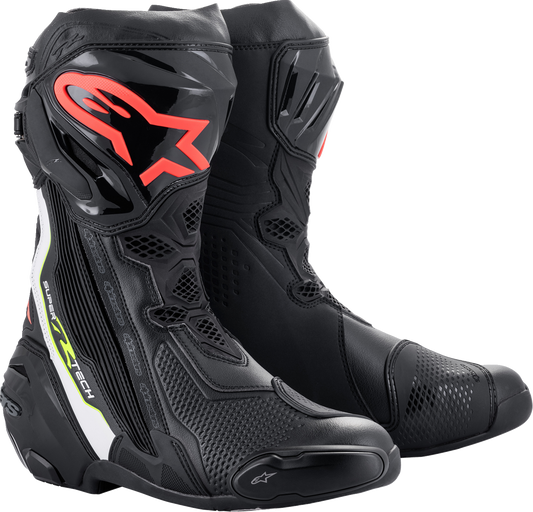 ALPINESTARS Supertech R Boots - Black/Red - US 10.5 / EU 45 2220021-1236-45