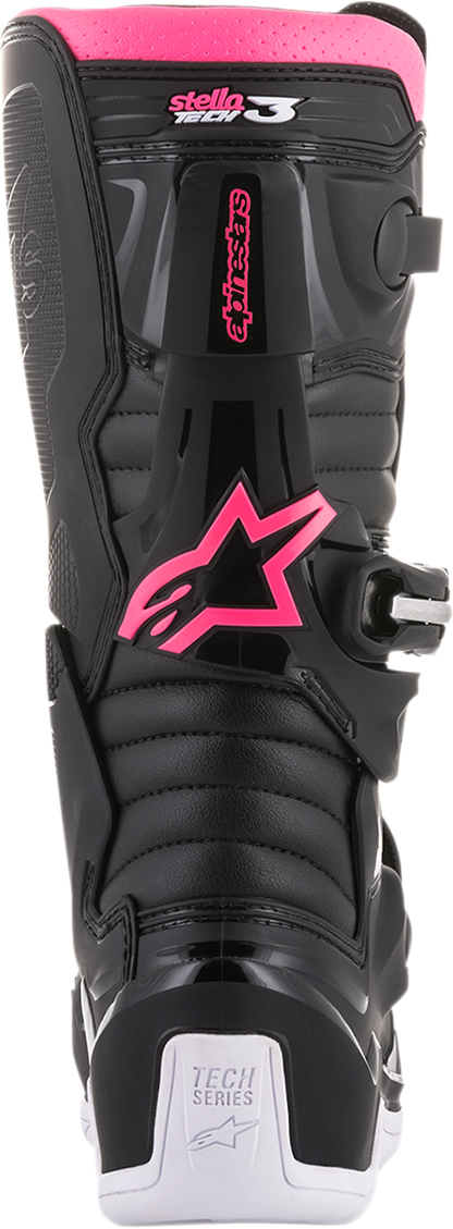 ALPINESTARS Stella Tech 3 Boots - Black/White/Pink - US 7 2013218-130-7
