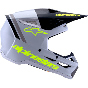 ALPINESTARS SM3 Helmet - Radium - Matte Gray/Black/Yellow Fluo - Small 8300826-9510-S