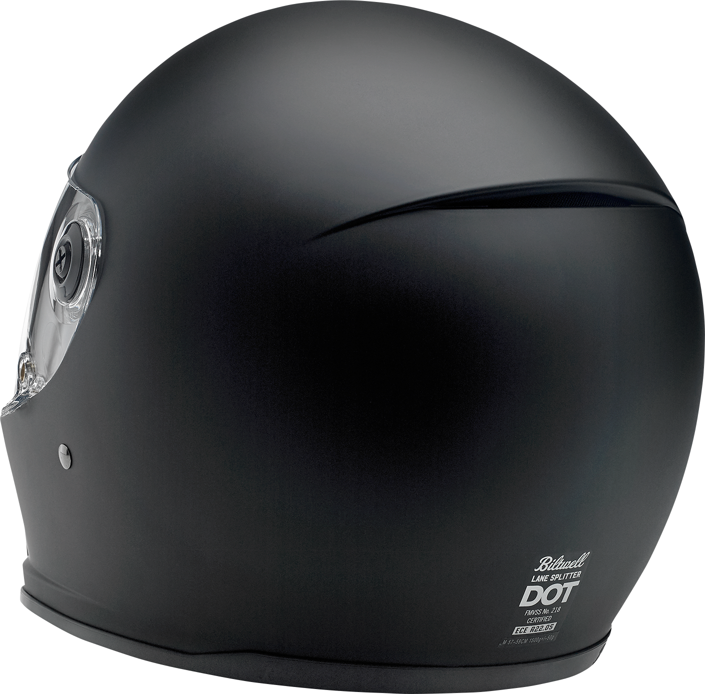 BILTWELL Lane Splitter Helmet - Flat Black - 2XL 1004-201-106