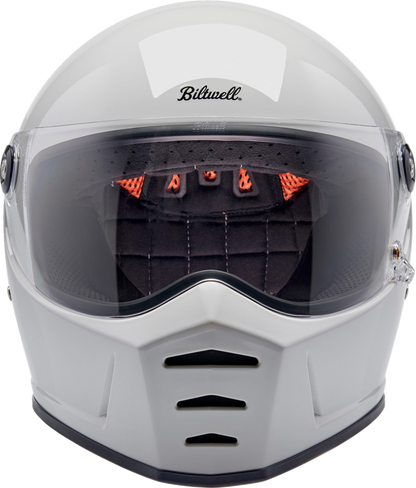 BILTWELL Lane Splitter Helmet - Gloss White - Small 1004-104-502