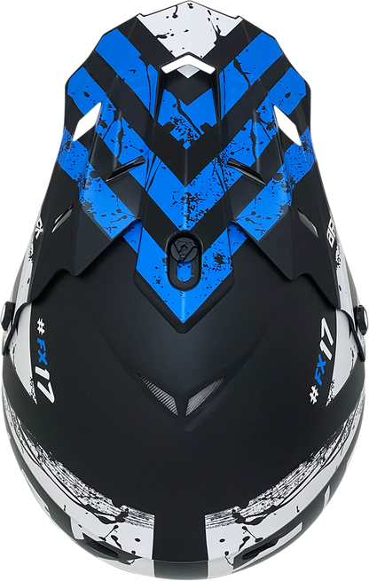 AFX FX-17 Helmet - Attack - Matte Blue/Black - XS 0110-7160