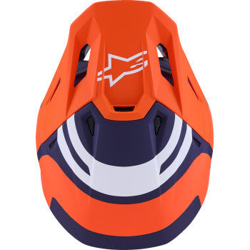ALPINESTARS SM7 Helmet - Core - Matte Orange/Blue - XL 8301826-408-XL