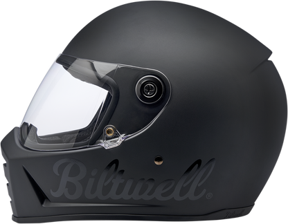 BILTWELL Lane Splitter Helmet - Flat Black Factory - Small 1004-638-102