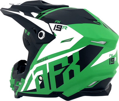 AFX FX-19R Helmet - Racing - Matte Green - Medium 0110-7079