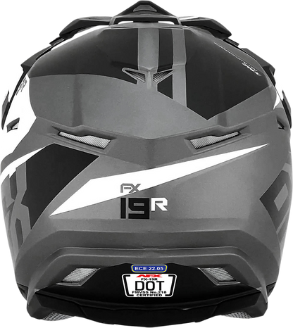 AFX FX-19R Helmet - Racing - Frost Gray - XL 0110-7076