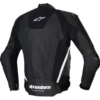 IN STOCK ALPINESTARS Missile v3 Leather Jacket - Black/White - US 48 / EU 58 3100125-12-58