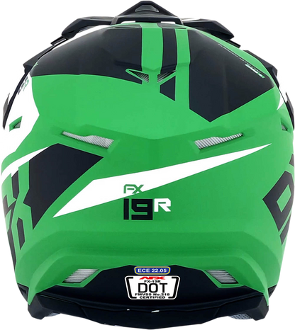 AFX FX-19R Helmet - Racing - Matte Green - Large 0110-7080