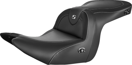 SADDLEMEN Roadsofa Carbon Fiber Heated Seat - Black - without Backrest - GL1800 '18-'23 H18-07-185HCT