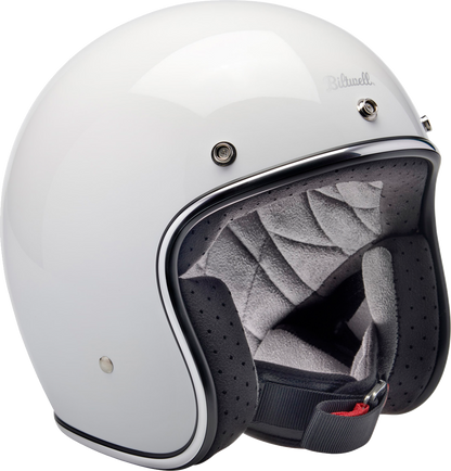 BILTWELL Bonanza Helmet - Gloss White - Medium 1001-164-203