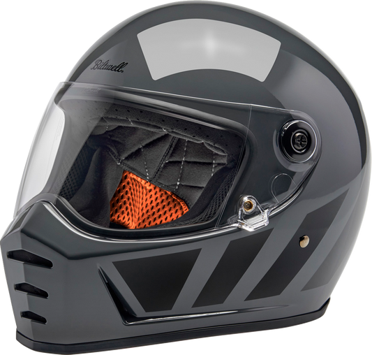 BILTWELL Lane Splitter Helmet - Storm Gray Inertia - Large 1004-569-504
