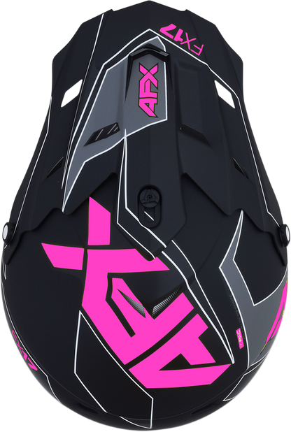 AFX FX-17 Helmet - Aced - Matte Black/Pink - Medium 0110-6511