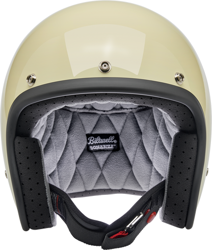 BILTWELL Bonanza Helmet - Gloss Vintage White - Small 1001-102-202