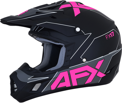 AFX FX-17 Helmet - Aced - Matte Black/Pink - XS 0110-6509
