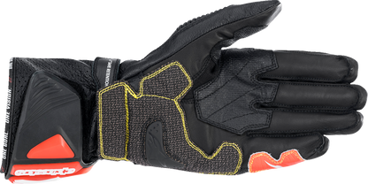 ALPINESTARS GP Tech V2 S Gloves - Black/White/Fluo Red - Large 3556422-1231-L