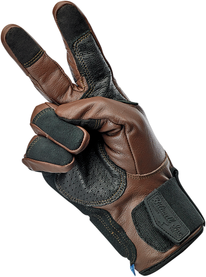 BILTWELL Belden Gloves - Chocolate/Black - Large 1505-0201-304