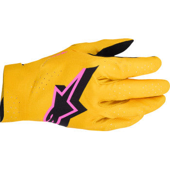 ALPINESTARS Supertech MX Gloves - Gold/Black/Fluo Pink - Large 3560526-5005-L