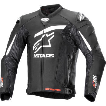 ALPINESTARS GP Plus R v4 Rideknit® Leather Jacket - Black/White - US 48 / EU 58 3100324-12-58