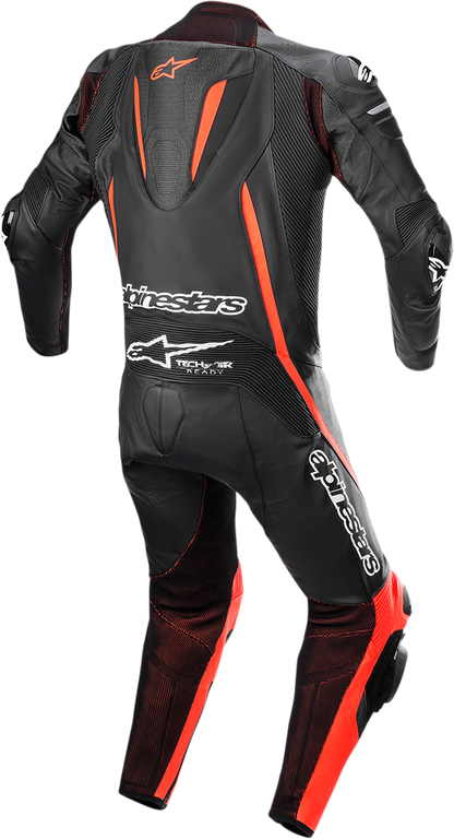 ALPINESTARS Fusion 1-Piece Suit - Black/Red Fluorescent - US 42 / EU 52 3153022-1030-52