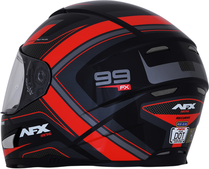AFX FX-99 Helmet - Recurve - Black/Red - Medium 0101-11112