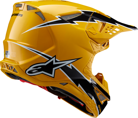 ALPINESTARS Supertech M10 Helmet - Ampress - MIPS® - Gloss Black/Yellow - Large 8300823-1414-L