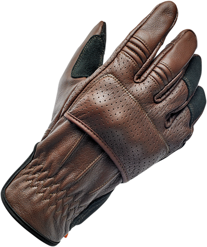 BILTWELL Borrego Gloves - Chocolate/Black - Medium 1506-0201-303