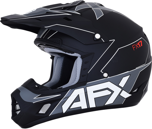 AFX FX-17 Helmet - Aced - Matte Black/White - 2XL 0110-6493