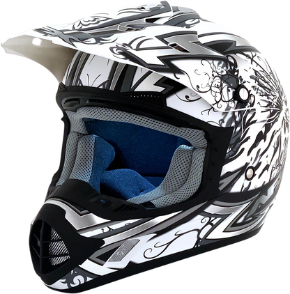 AFX FX-17 Helmet - Butterfly - Matte White - Large 0110-7129