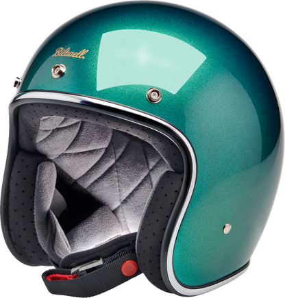 BILTWELL Bonanza Helmet - Metallic Catalina Green - Medium 1001-358-203