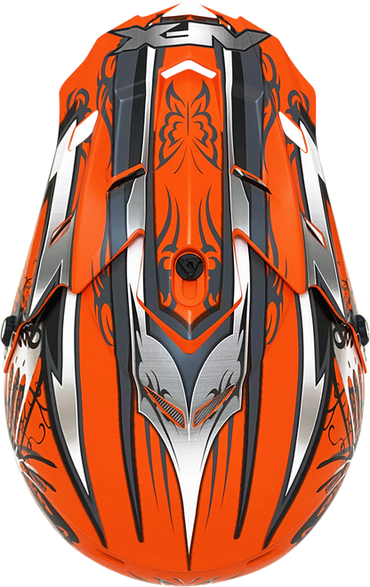 AFX FX-17 Helmet - Butterfly - Matte Orange - XS 0110-7111