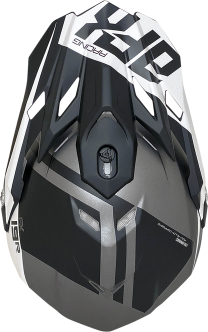 AFX FX-19R Helmet - Racing - Frost Gray - Medium 0110-7074