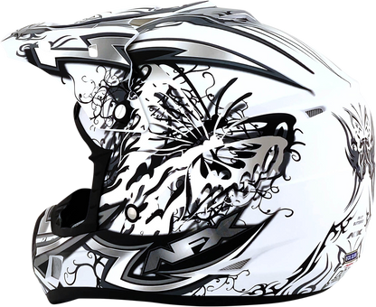 AFX FX-17Y Helmet - Butterfly - Matte White - Small 0111-1390