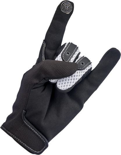 BILTWELL Anza Gloves - White - Medium 1507-0401-003
