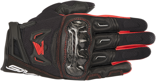 ALPINESTARS Honda SMX-2 Air Carbon V2 Gloves - Black/Red - Medium 3567818-13-M