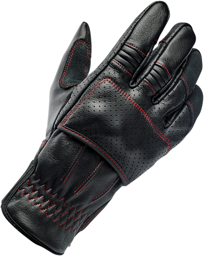 BILTWELL Borrego Gloves - Redline - Small 1506-0108-302