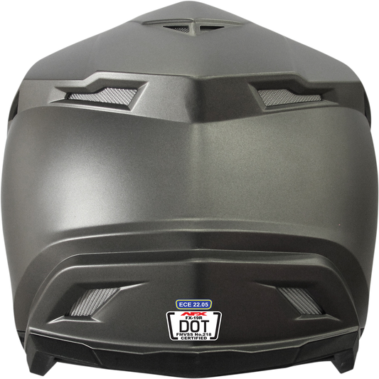 AFX FX-19R Helmet - Frost Gray - XL 0110-7055