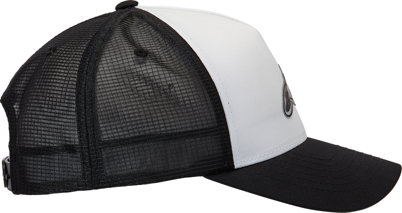 IN STOCK ALPINESTARS Advantage Tech Trucker Hat - White/Black - One Size 1212811602010OS
