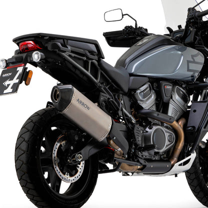 72507SK  Arrow Sonora Slip-on Exhaust, Titanium for Harley 1250 Pan America (=2020-2025